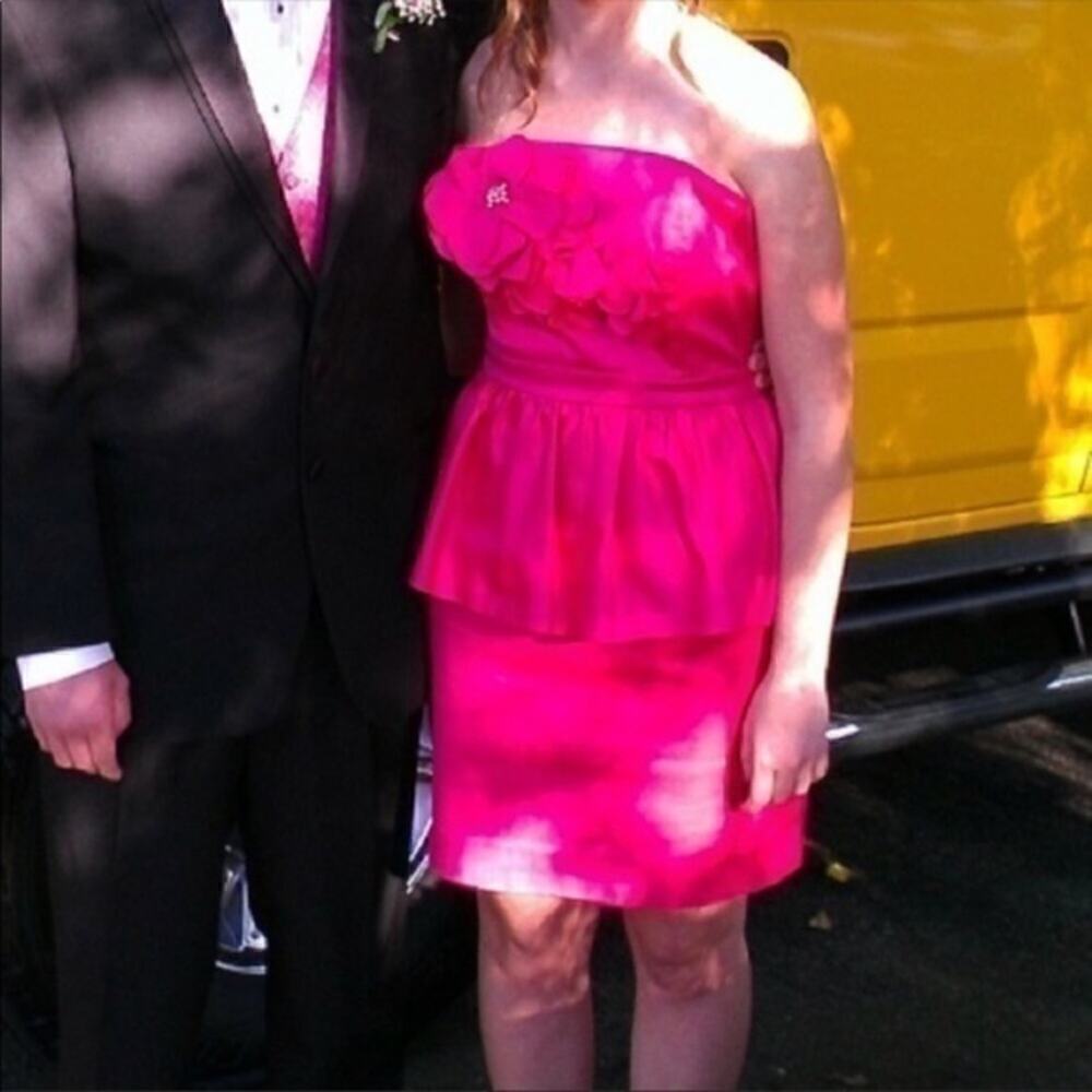 Lilly Pulitzer Fuchsia Party Dress Size 8 - Picture 3 of 7